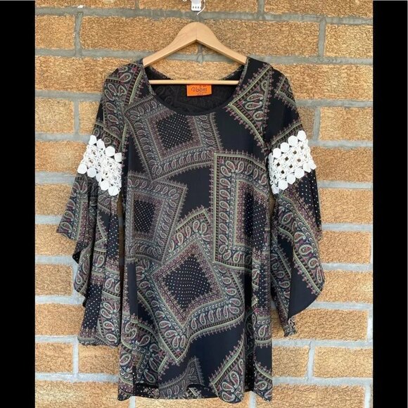 Voom by Joy Han paisley mini dress xs - Picture 1 of 6